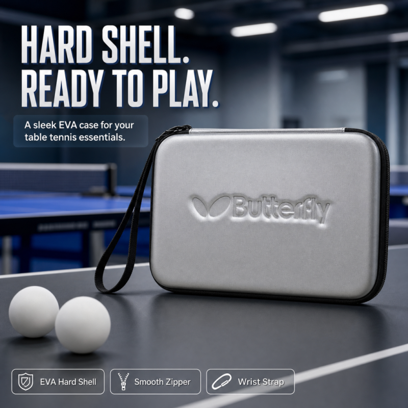 Table Tennis Paddle Set - Hard Shell Racket Bag Table Tennis