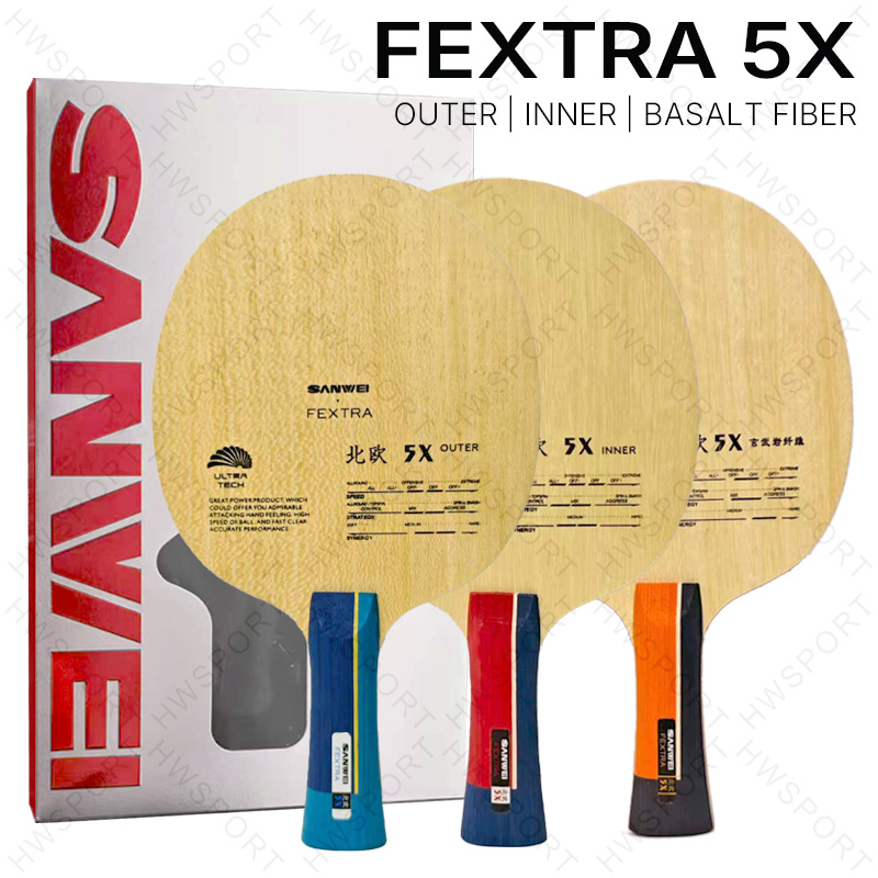 Stiga Carbon Blade - SANWEI FEXTRA 5X Table Tennis Blade