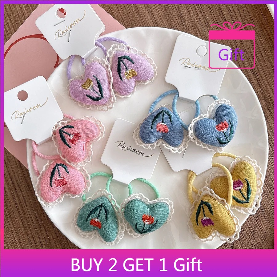 Kids Hair Ties Winter Fabric H - Anti Loop Rubber のレビューと価格