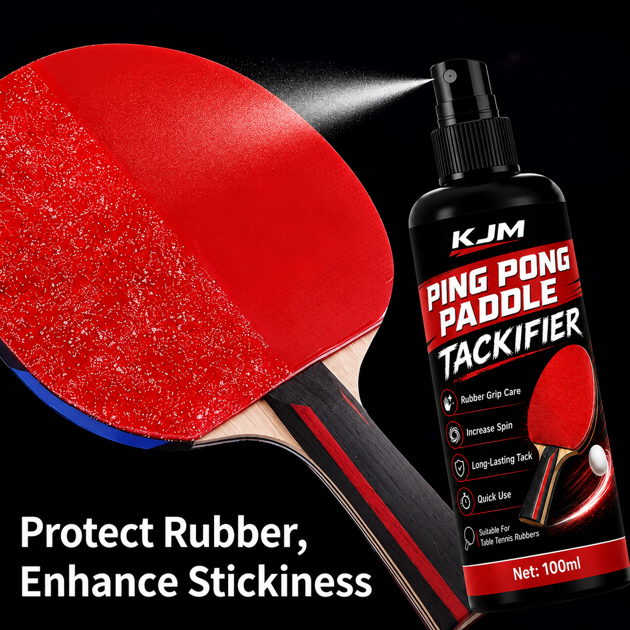 KJM Table Tennis Racket Tackif - Table Tennis Paddle Set のレビューと価格