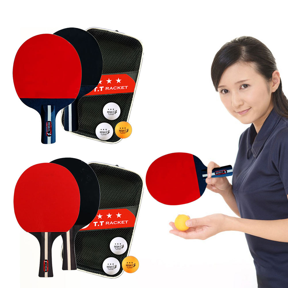Table Tennis Racket 2 Rackets  - Table Tennis Zlc のレビューと価格