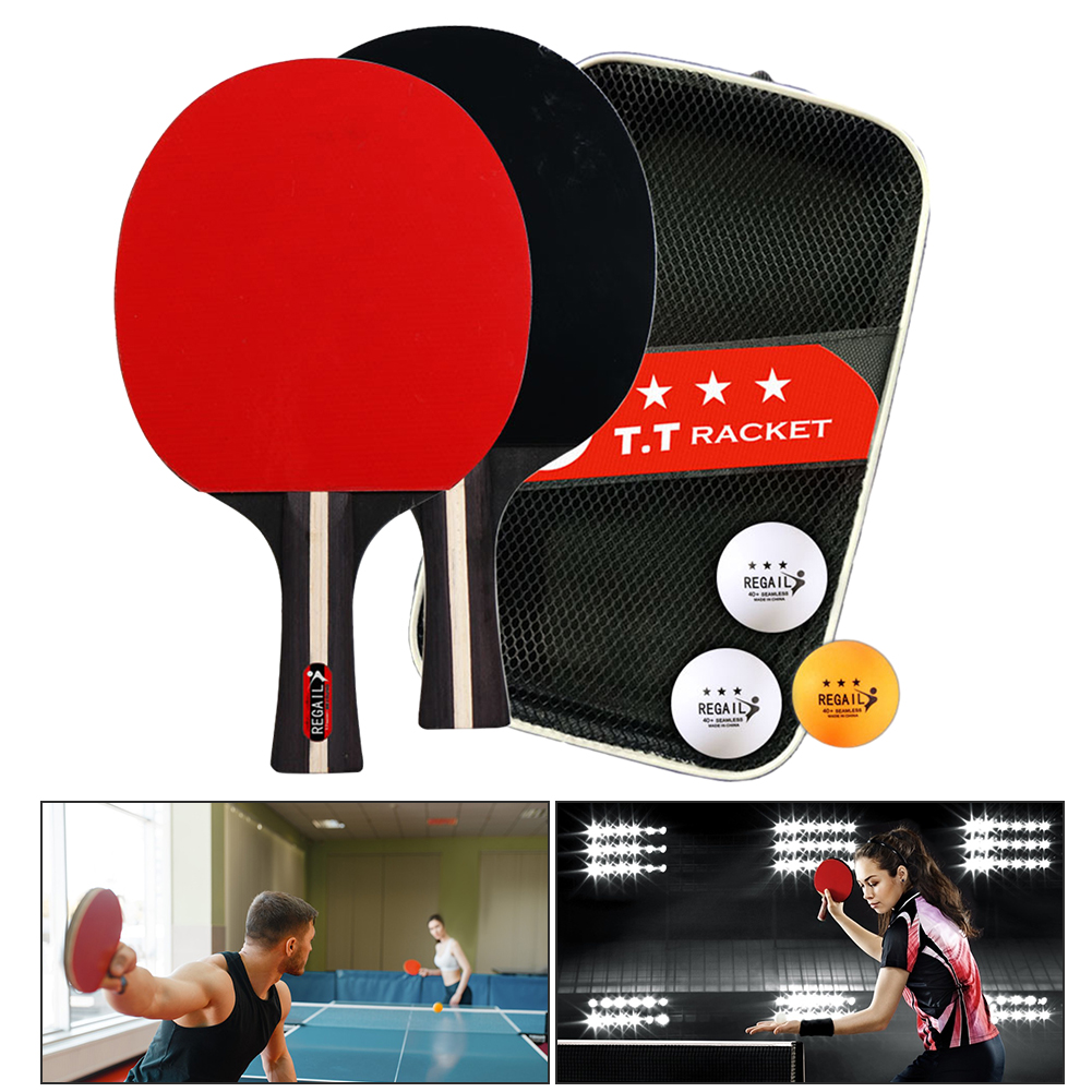 Table Tennis Racket 2 Rackets  - Table Tennis Zlc のレビューと価格