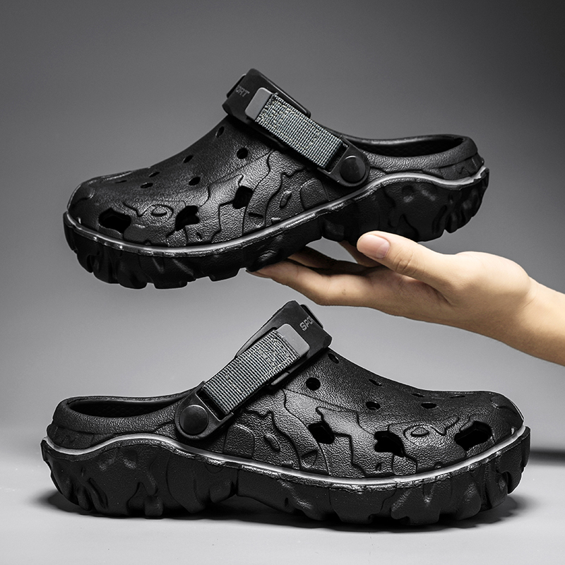 Hole Clogs Men Trend Casual Cl - Anti Loop Rubber のレビューと価格