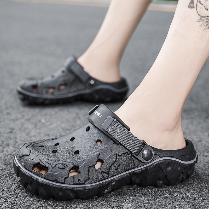 Hole Clogs Men Trend Casual Cl - Anti Loop Rubber のレビューと価格