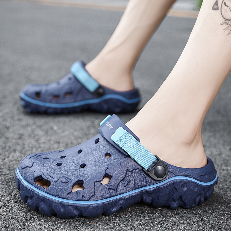 Hole Clogs Men Trend Casual Cl - Anti Loop Rubber のレビューと価格