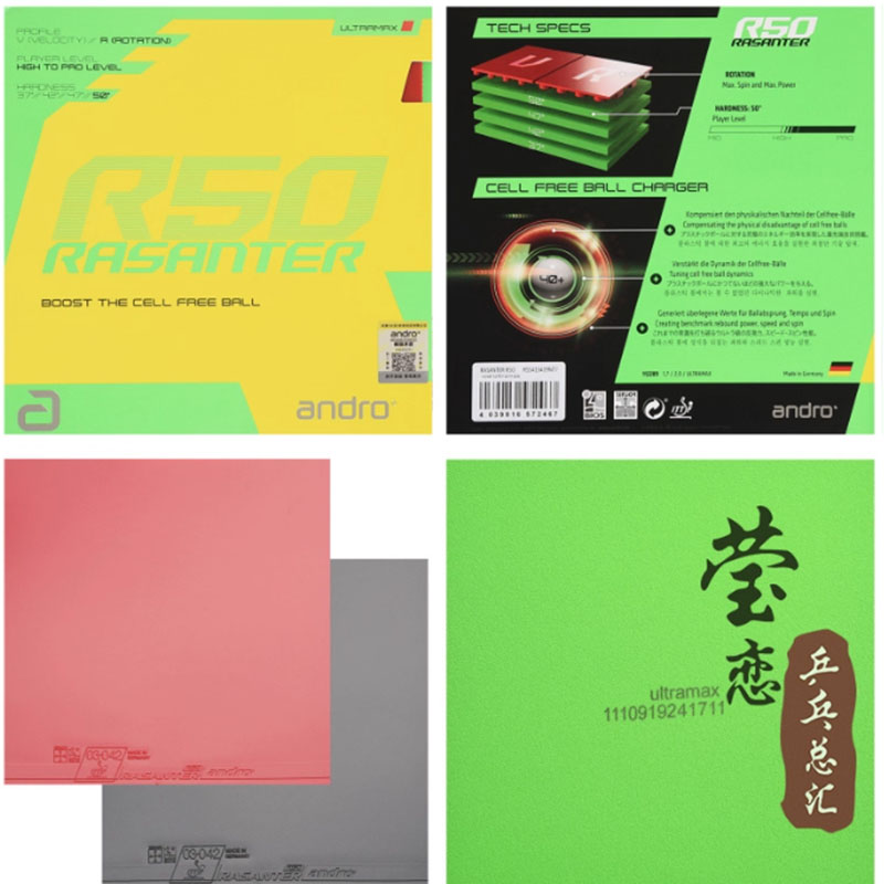 Andro Rasanter R45 47 50 C45 4 - Table Tennis Paddle Set のレビューと価格