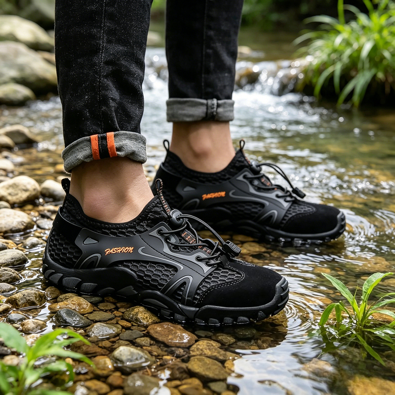 YUYIIN Sneakers Men Outdoor An - Anti Loop Rubber のレビューと価格
