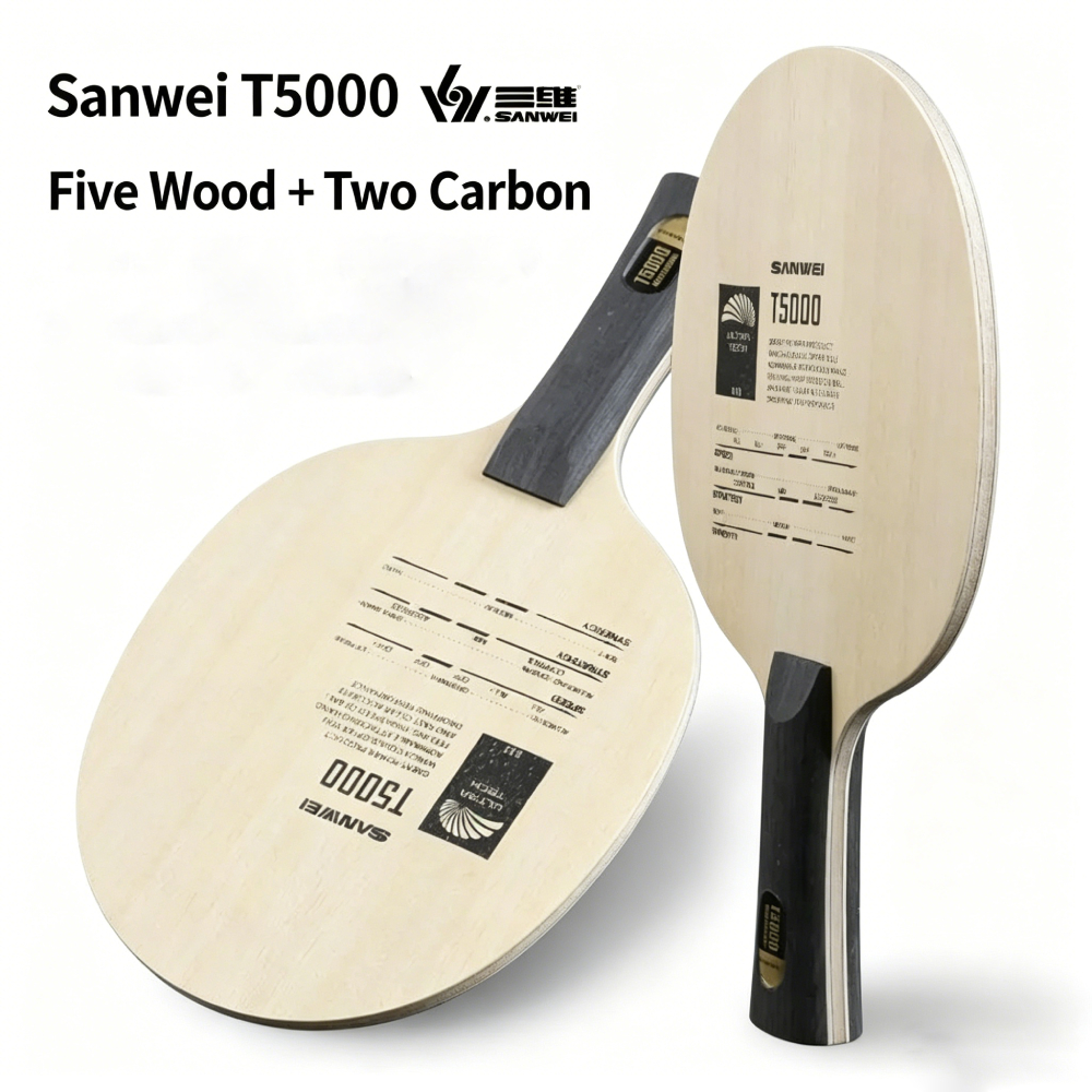 Original SANWEI T5000 5 Wood A - Stiga Carbon Blade のレビューと価格