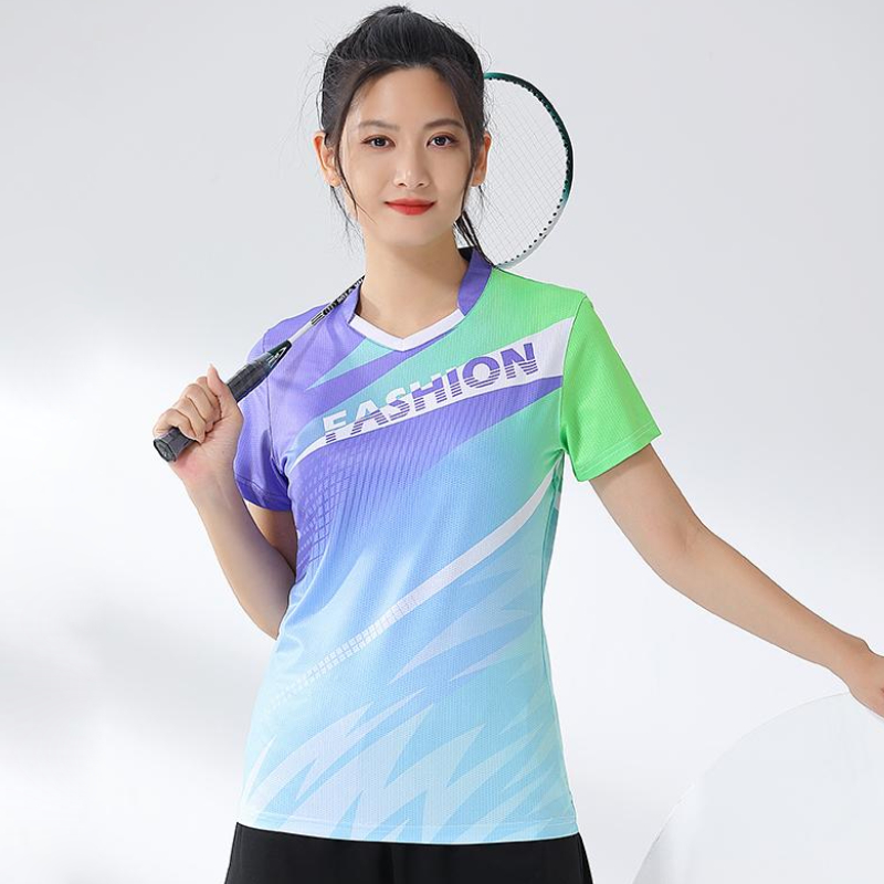 Women Badminton Shirt Print Go - Table Tennis Volleyball のレビューと価格