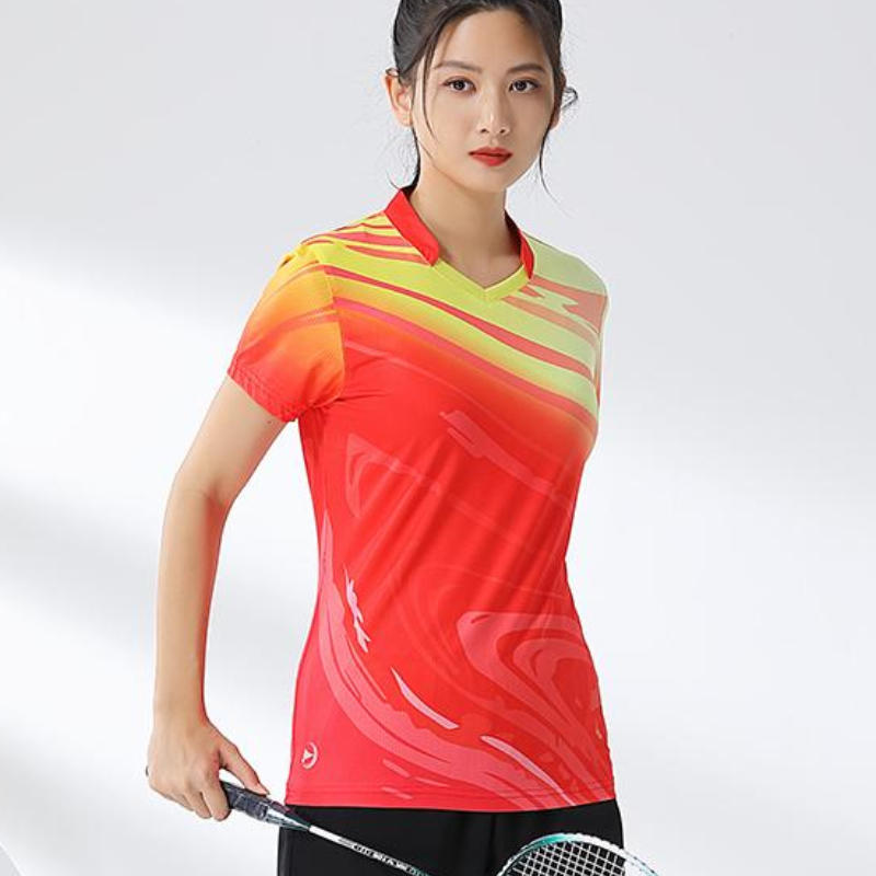 Women Badminton Shirt Print Go - Table Tennis Volleyball のレビューと価格
