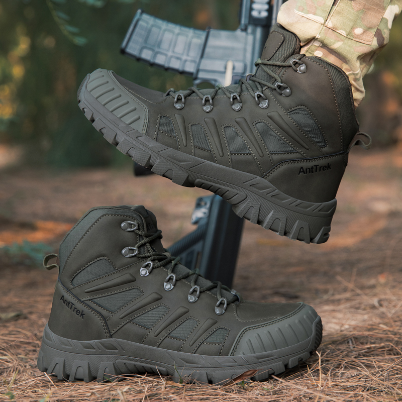Men Tactical Boots Waterproof  - Anti Loop Rubber のレビューと価格