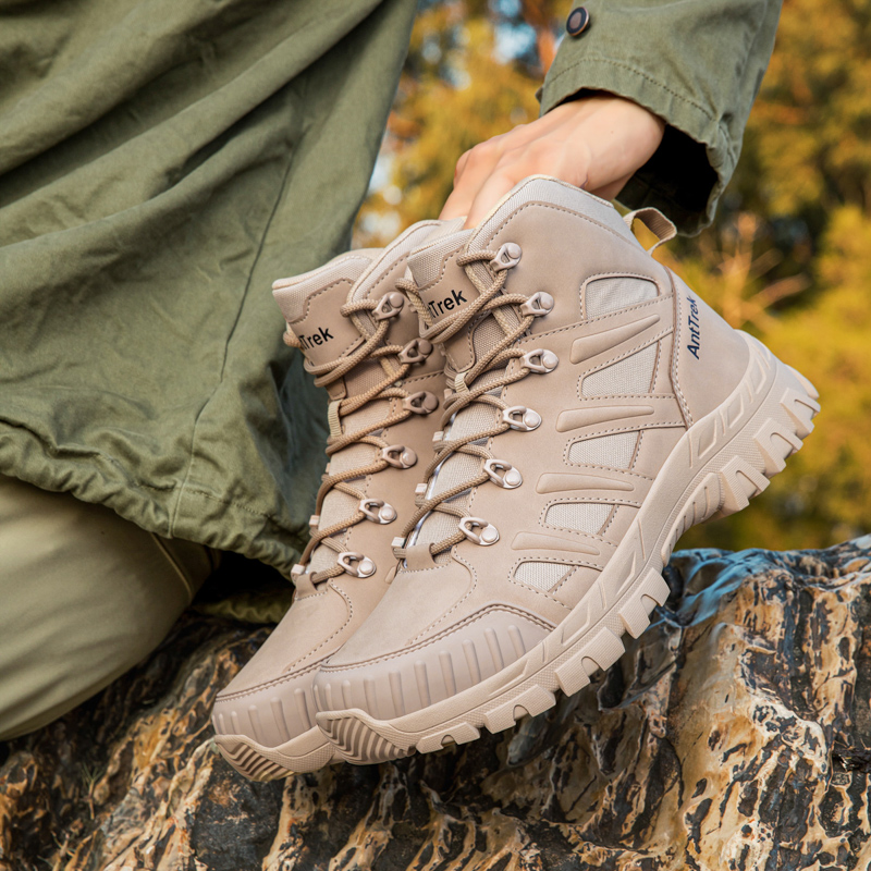 Men Tactical Boots Waterproof  - Anti Loop Rubber のレビューと価格